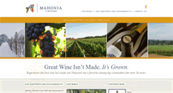 Desktop Screenshot of mahoniavineyard.com